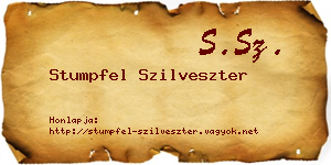 Stumpfel Szilveszter névjegykártya